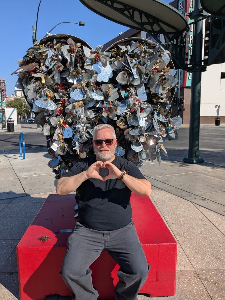 Matthew at Love Locks Container Park Las Vegas